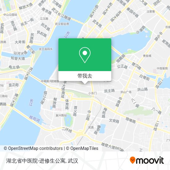湖北省中医院-进修生公寓地图