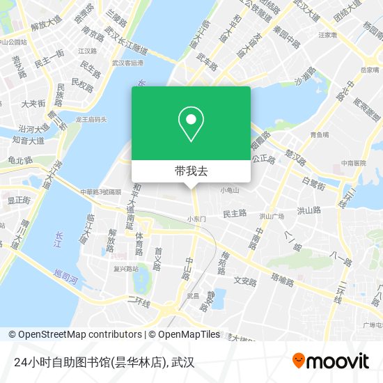 24小时自助图书馆(昙华林店)地图