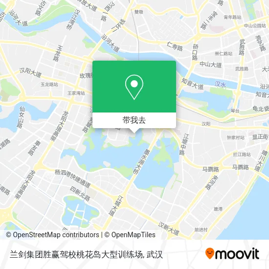 兰剑集团胜赢驾校桃花岛大型训练场地图