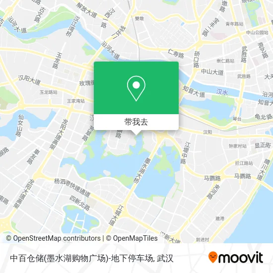 中百仓储(墨水湖购物广场)-地下停车场地图