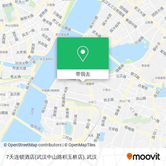 7天连锁酒店(武汉中山路积玉桥店)地图
