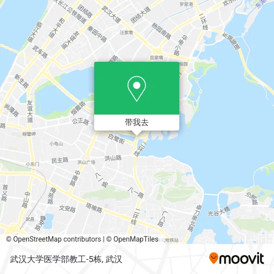 武汉大学医学部教工-5栋地图