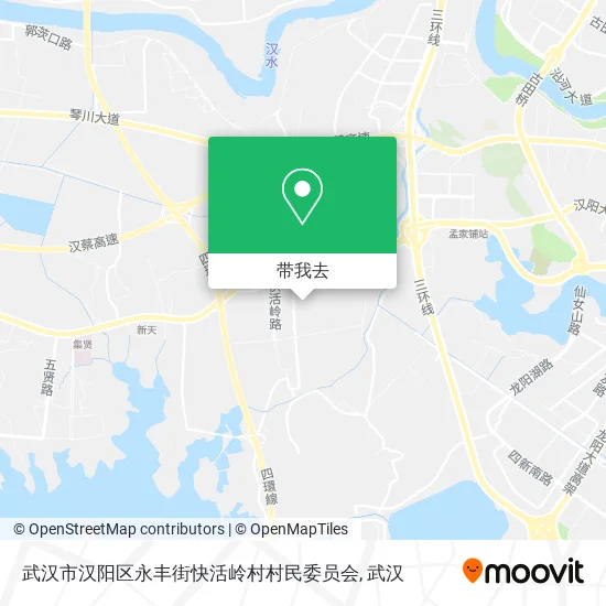 武汉市汉阳区永丰街快活岭村村民委员会地图