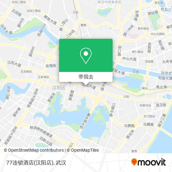 77连锁酒店(汉阳店)地图