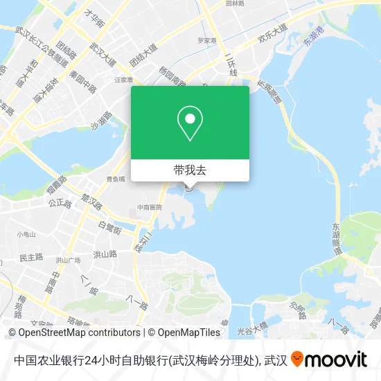 中国农业银行24小时自助银行(武汉梅岭分理处)地图