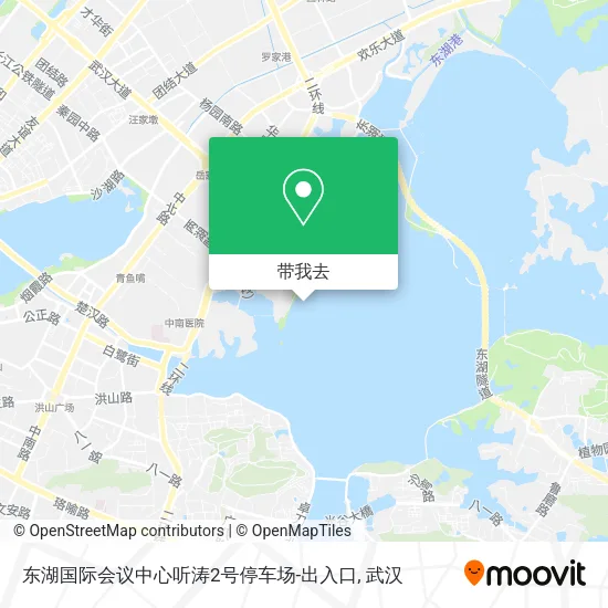 东湖国际会议中心听涛2号停车场-出入口地图