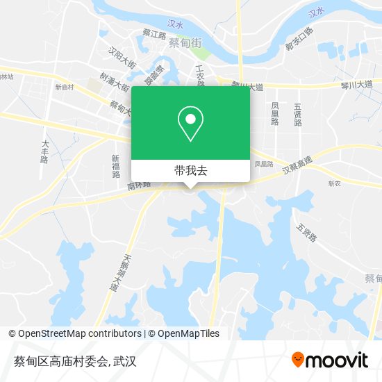 蔡甸区高庙村委会地图