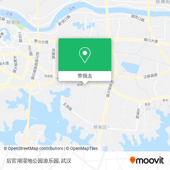后官湖湿地公园游乐园地图