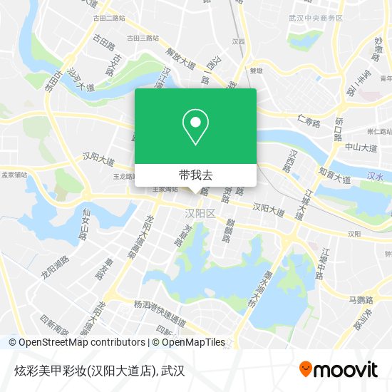 炫彩美甲彩妆(汉阳大道店)地图