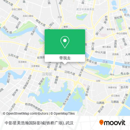 中影星美浩瀚国际影城(铁桥广场)地图
