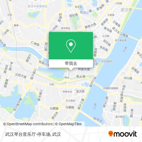 武汉琴台音乐厅-停车场地图