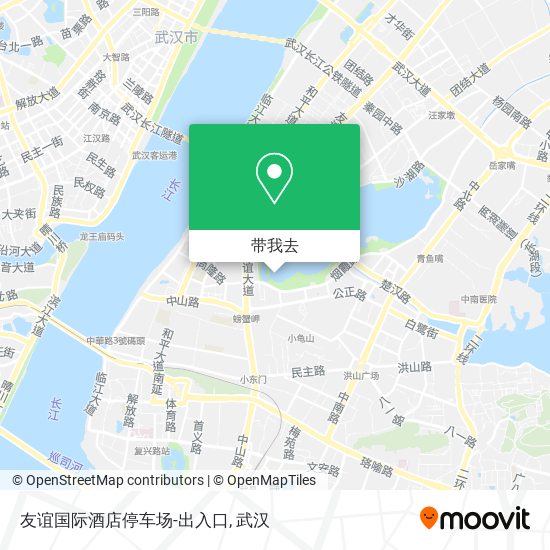 友谊国际酒店停车场-出入口地图