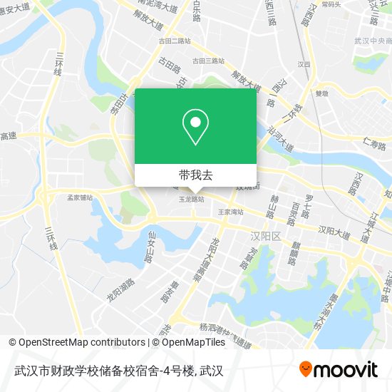 武汉市财政学校储备校宿舍-4号楼地图