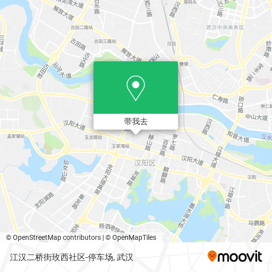 江汉二桥街玫西社区-停车场地图