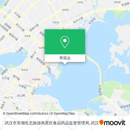 武汉市东湖生态旅游风景区食品药品监督管理局地图