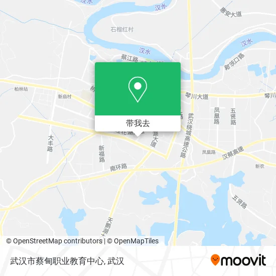 武汉市蔡甸职业教育中心地图
