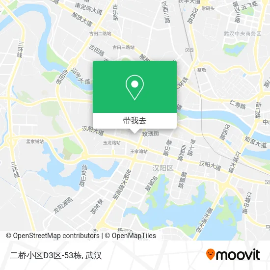 二桥小区D3区-53栋地图