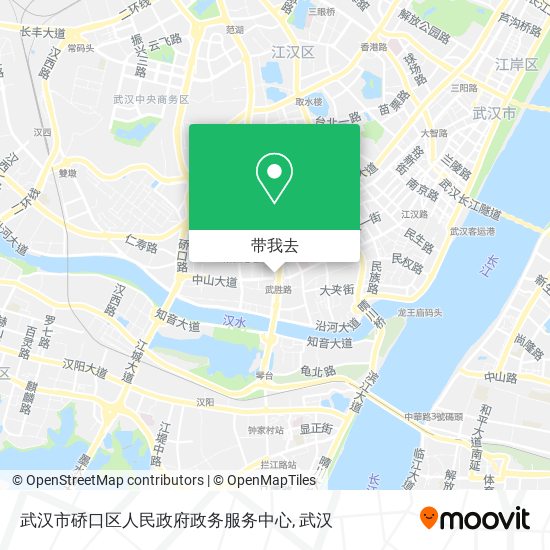 武汉市硚口区人民政府政务服务中心地图