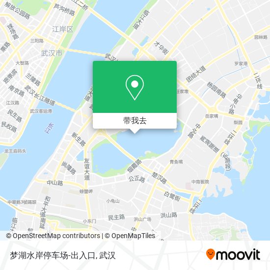 梦湖水岸停车场-出入口地图