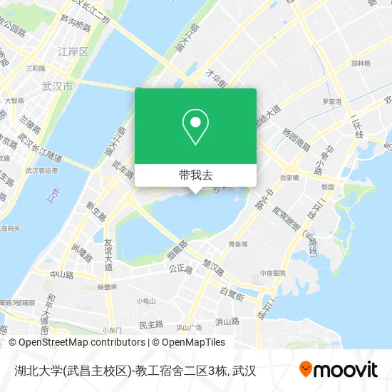 湖北大学(武昌主校区)-教工宿舍二区3栋地图