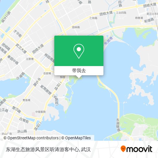 东湖生态旅游风景区听涛游客中心地图