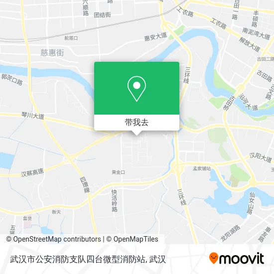 武汉市公安消防支队四台微型消防站地图