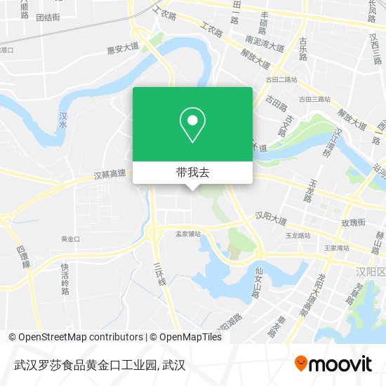 武汉罗莎食品黄金口工业园地图