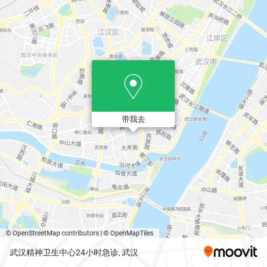 武汉精神卫生中心24小时急诊地图