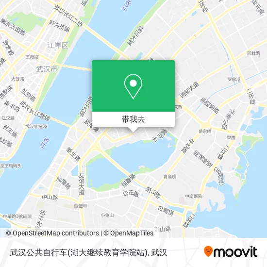 武汉公共自行车(湖大继续教育学院站)地图