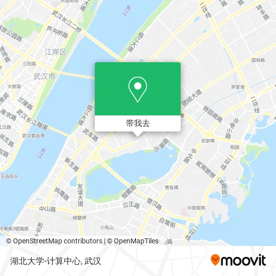 湖北大学-计算中心地图