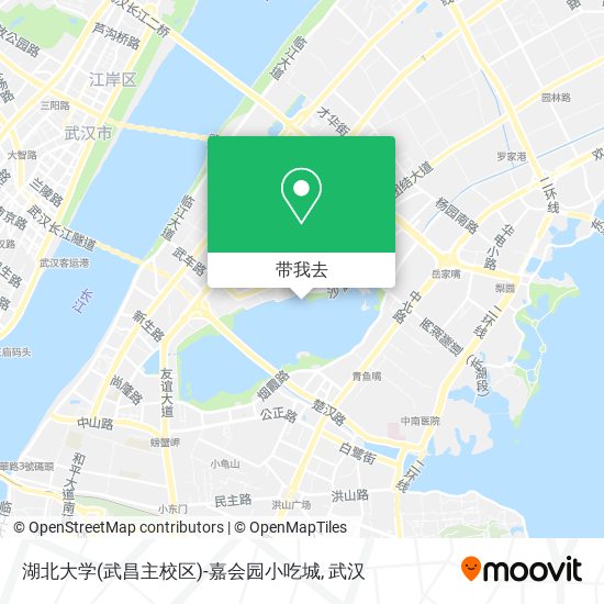 湖北大学(武昌主校区)-嘉会园小吃城地图
