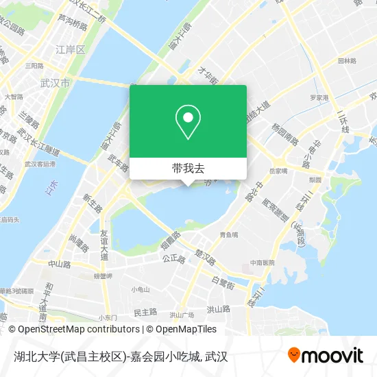 湖北大学(武昌主校区)-嘉会园小吃城地图
