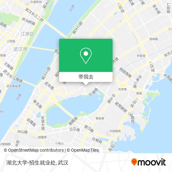 湖北大学-招生就业处地图