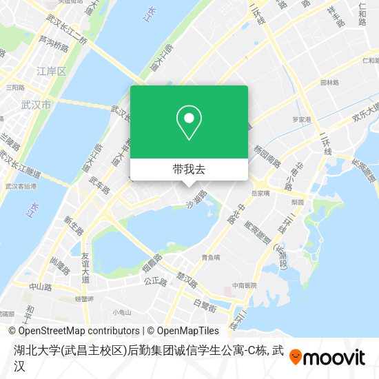 湖北大学(武昌主校区)后勤集团诚信学生公寓-C栋地图