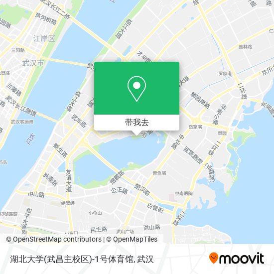 湖北大学(武昌主校区)-1号体育馆地图