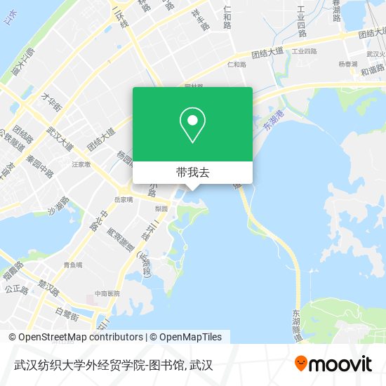武汉纺织大学外经贸学院-图书馆地图