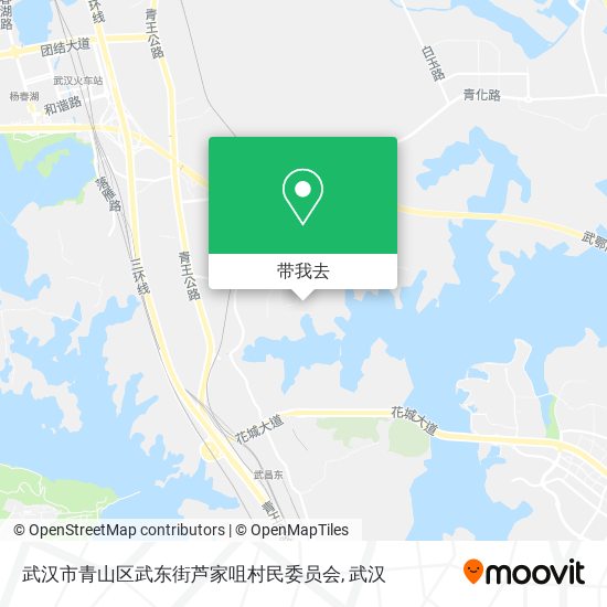武汉市青山区武东街芦家咀村民委员会地图