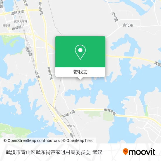 武汉市青山区武东街芦家咀村民委员会地图