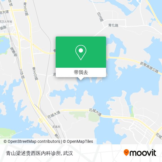 青山梁述贵西医内科诊所地图