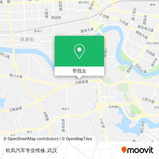 欧风汽车专业维修地图