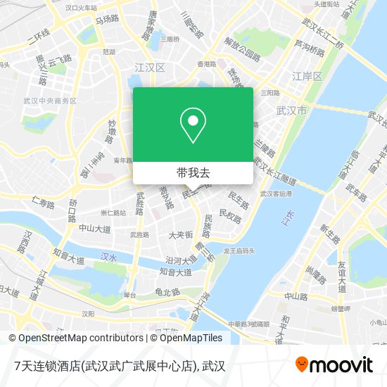 7天连锁酒店(武汉武广武展中心店)地图