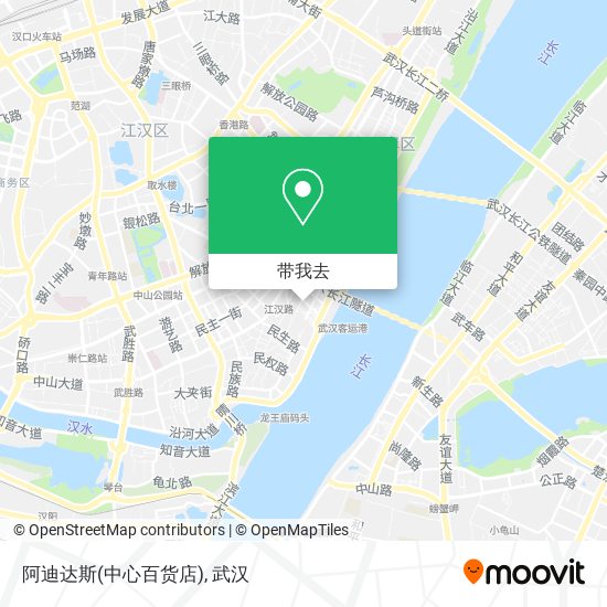 阿迪达斯(中心百货店)地图