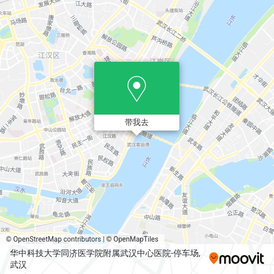 华中科技大学同济医学院附属武汉中心医院-停车场地图