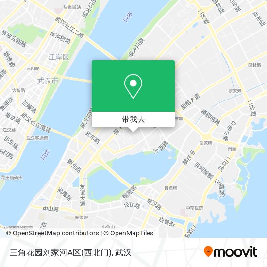 三角花园刘家河A区(西北门)地图