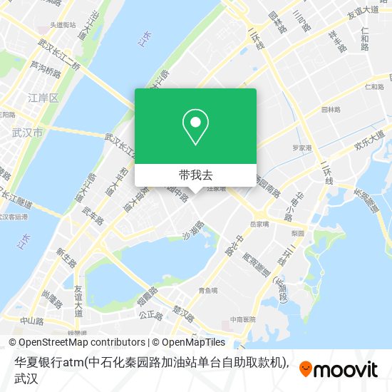 华夏银行atm(中石化秦园路加油站单台自助取款机)地图