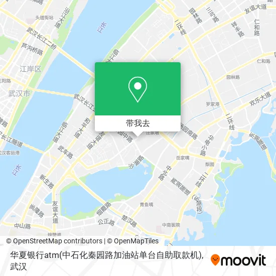 华夏银行atm(中石化秦园路加油站单台自助取款机)地图