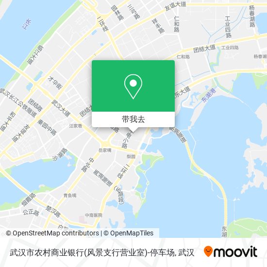 武汉市农村商业银行(风景支行营业室)-停车场地图