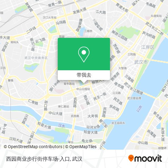 西园商业步行街停车场-入口地图