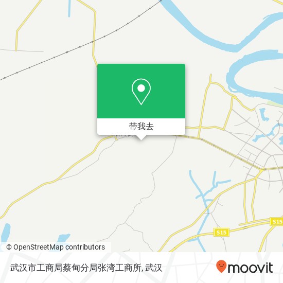 武汉市工商局蔡甸分局张湾工商所地图