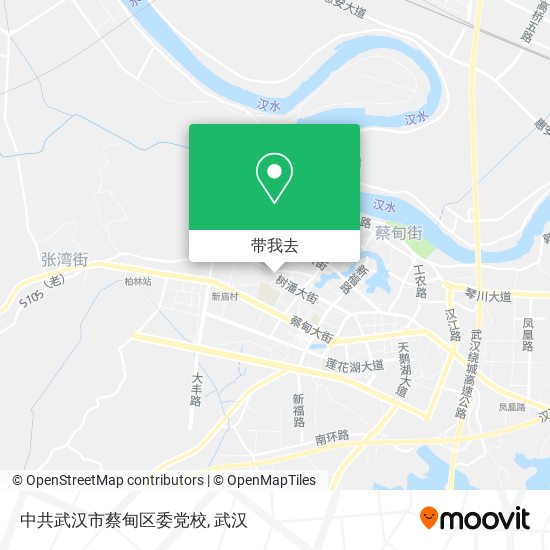 中共武汉市蔡甸区委党校地图